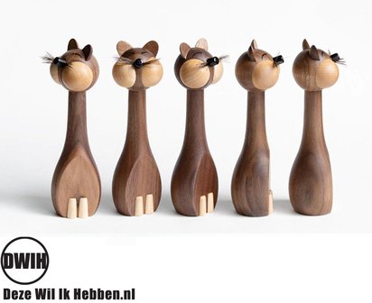 Nordic Design: HouteNordic Design: Houten kat en muisn kat