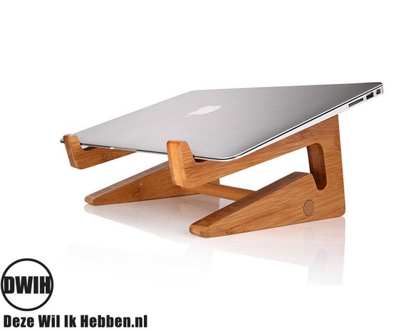 Bamboe Laptophouder / laptopstandaard / toetsenbordhouder