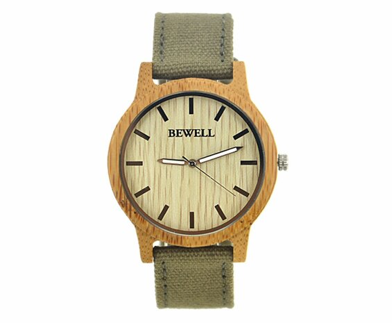 Houten horloge: Carme Bamboe