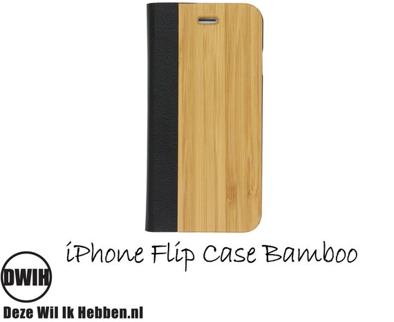 maak een foto schoner werkelijk iPhone 4 / 4S Houten flip case, Bamboe en Leer - Deze Wil Ik Hebben .nl