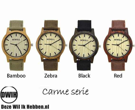 Houten horloge: Carme