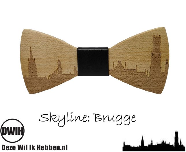 Houten strik Skyline Brugge Deze Wil Ik Hebben .nl